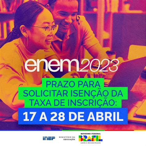 enem inscrição isenção 2023